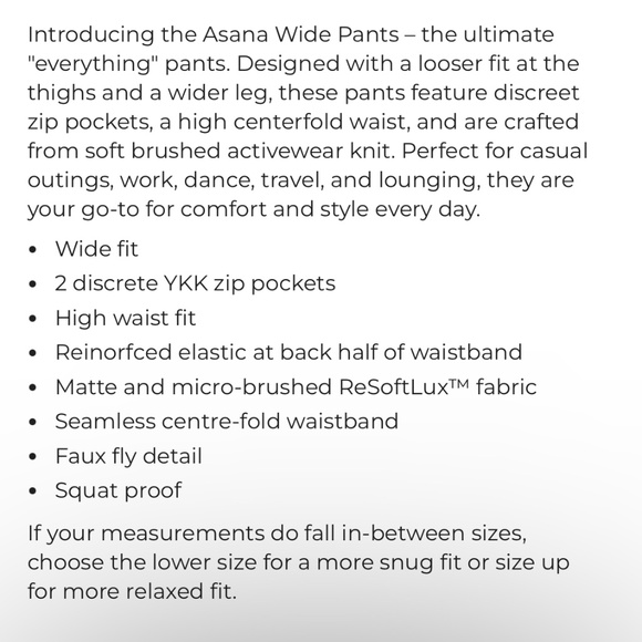 Ninepine, Size Small, inseam 30", Asana Black Wide Leg Pants - Picture 10 of 10